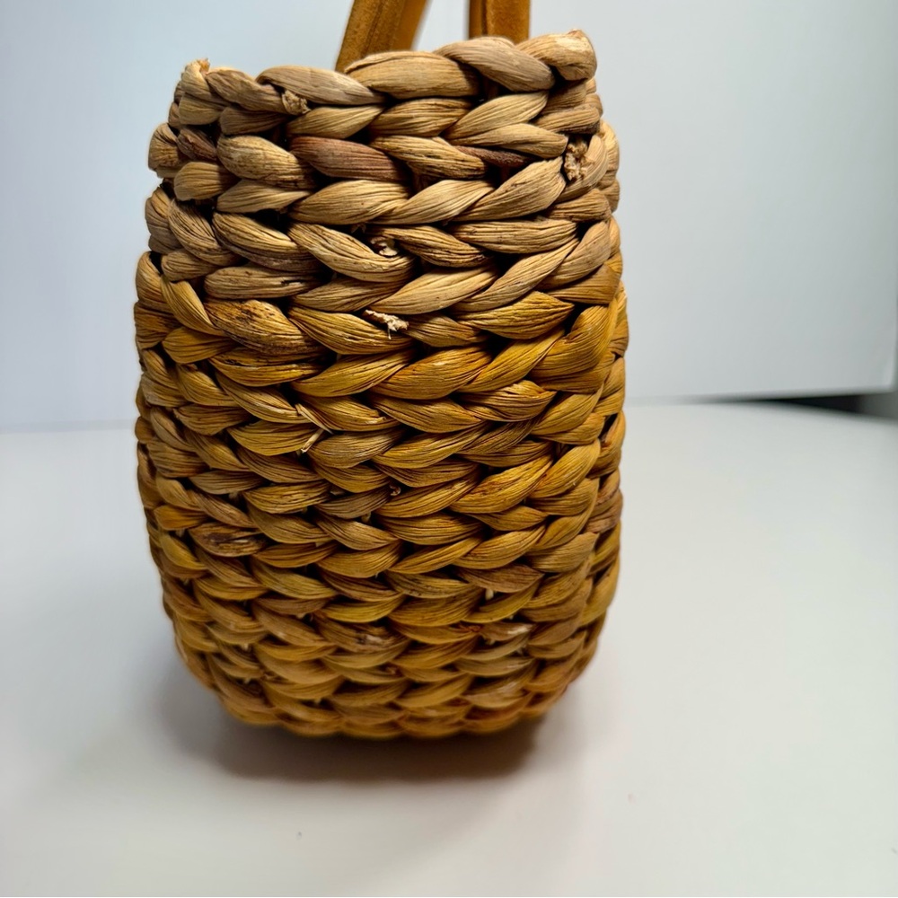 Pre-Owned Vinatge Rectangular Harvest Basket Bag … - image 8